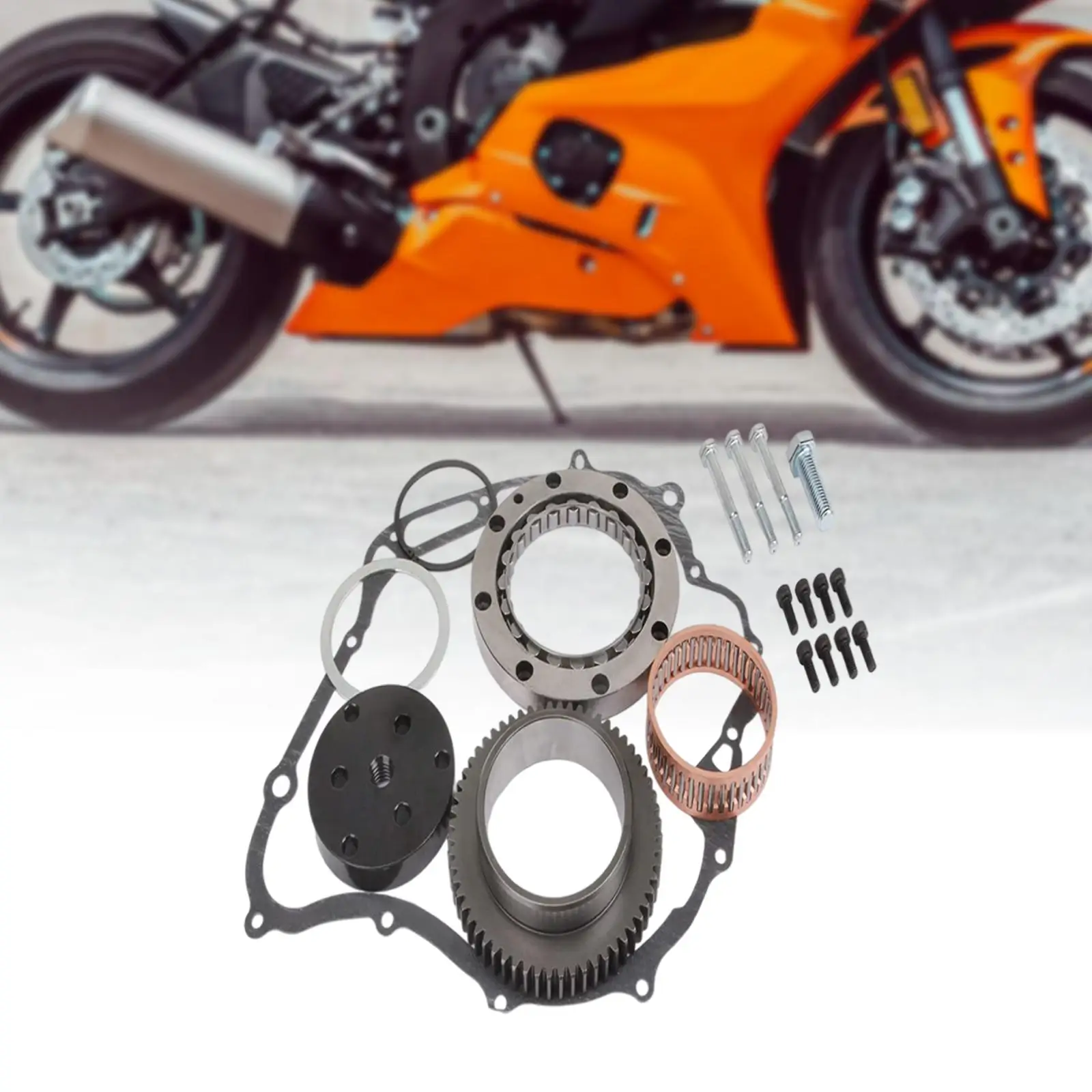 

Starter Clutch Set 99999-03908-00 with Bolts for Yamaha V-Star 1100 Xvs1100AT Xvs1100A Direct Replaces Spare Parts