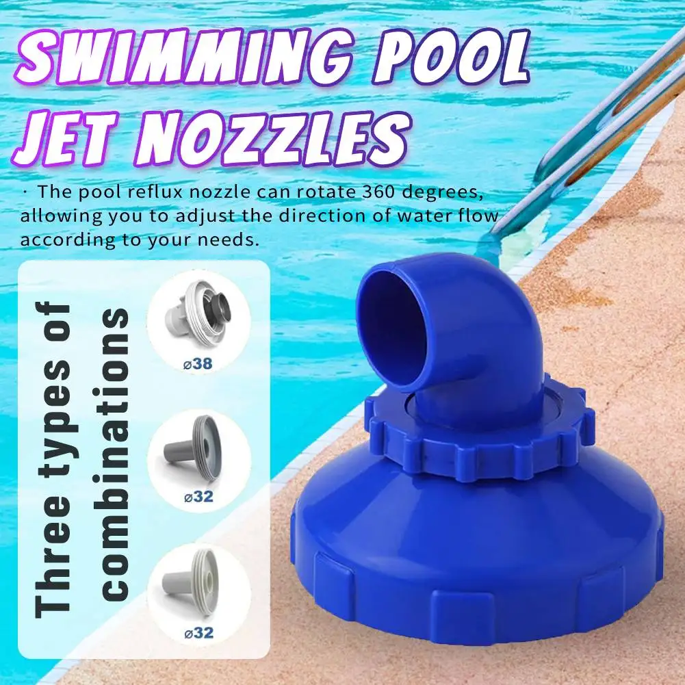 Pool Jet Nozzles 360 Degree Rotatable Pool Inlet Nozzle Swimming Pool Return Jet for Intex Outlet Pool Nozzles