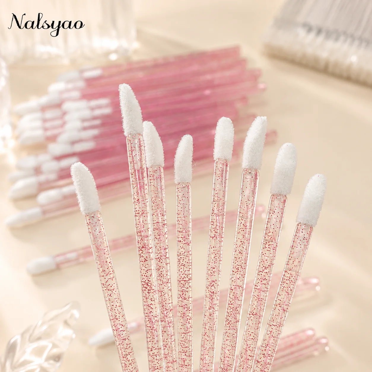 CNK 50 Pcs Disposable Lip Brus - огляд і ціна Eyelash Extension Cleaning