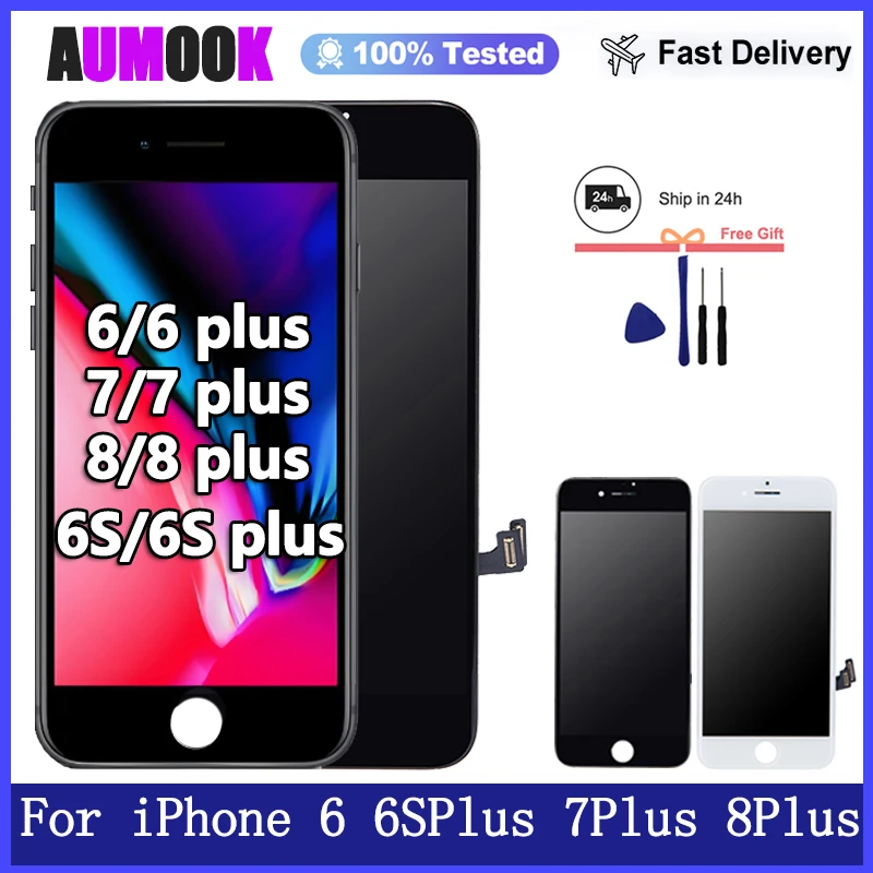 Nuovo Lcd Per Iphone 6 6S Plus 7 Plus 8 Plus Display Lcd Touch Screen Digitizer Per Iphone 6Plus 7Plus 8Plus Display Di Ricambio