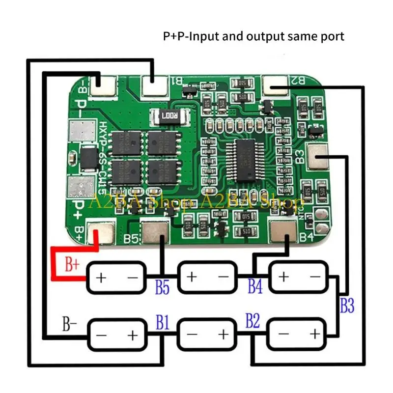 A2BA 6S Lithiums Battery Protections Board For LED Light Backup Power Solar Monitoring