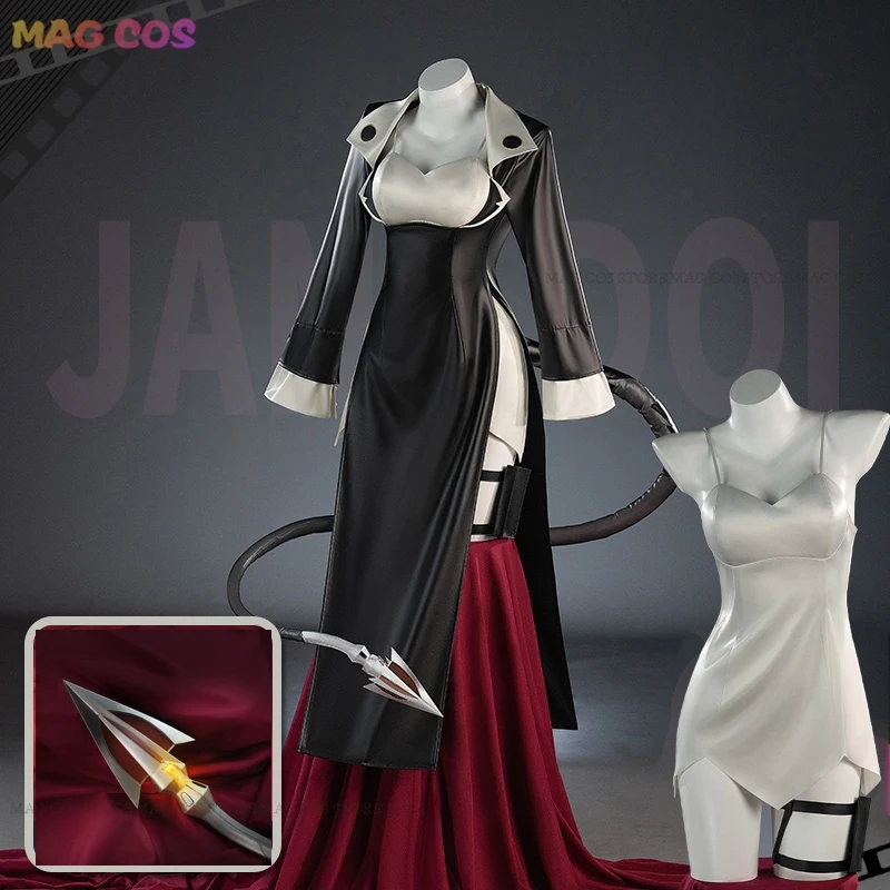 Zenless Zone Zero Jane Doe Cosplay Costume Cos Wig Set Tail Ear Game Party Halloween Undercover Uniform R&B Play Role Clothing