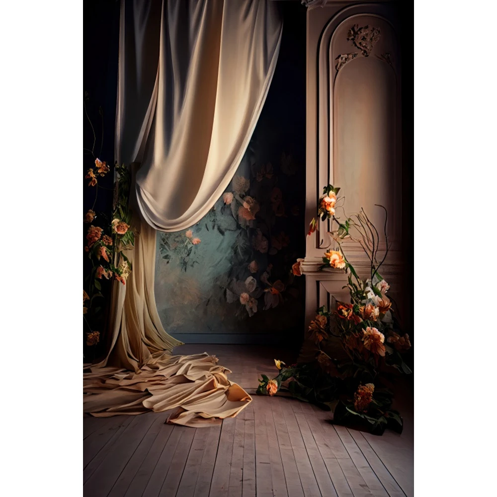 Wedding Portrait Photography Backdrop Vintage Interior Art Oil Painting Flower Pregnancy Bridal Shower Adult Photo Background