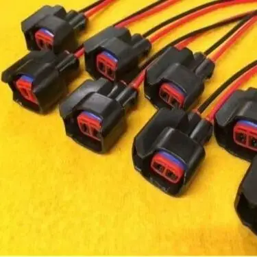 EV6 USCAR Fuel Injector wired plugs for Bosch female quick connectors wire harness
