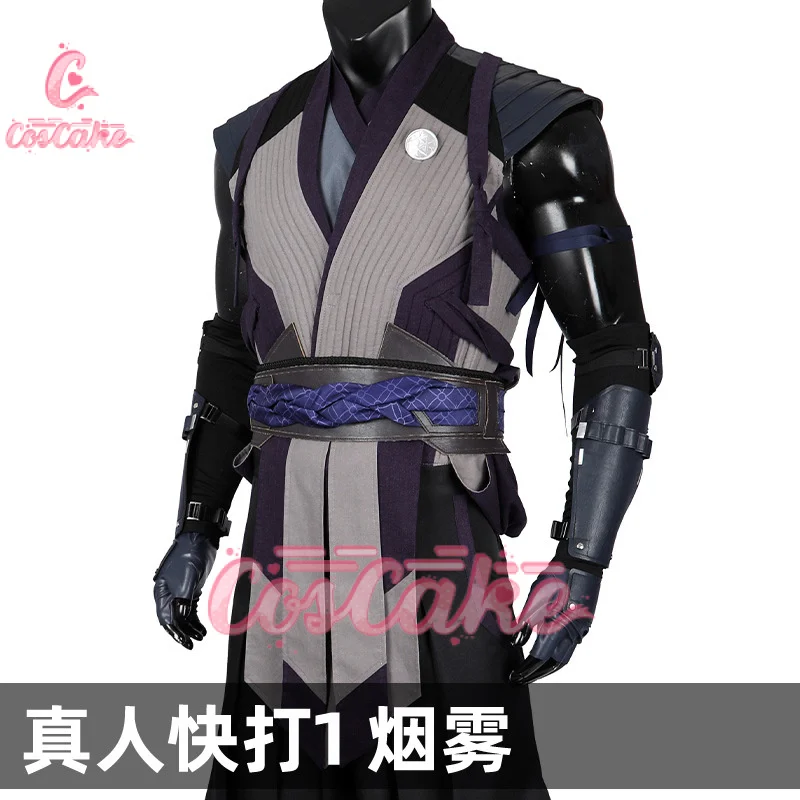 Mortal 16th Tomas Vrbada smoke cosplay costume for adult men male Halloween Carnival party suit