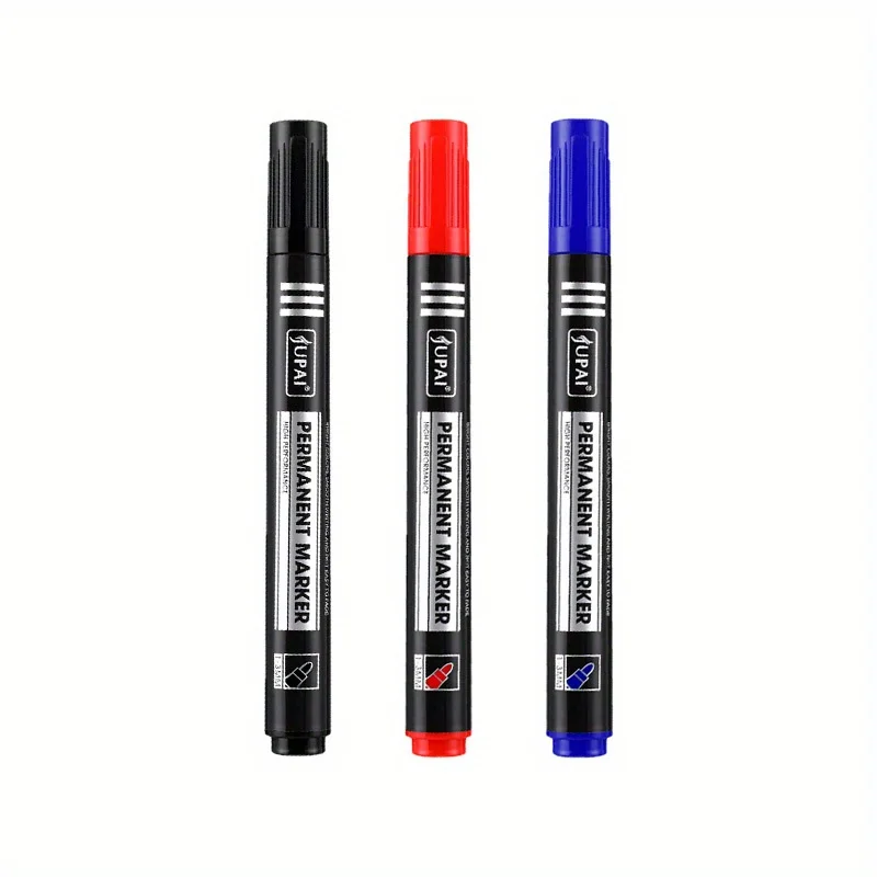 3 Pcs Permanent Marker Indelible Waterproof Oily Pens Artist-Grade Ink Durable Marker Pen Students Stationery School Supplies ﻿