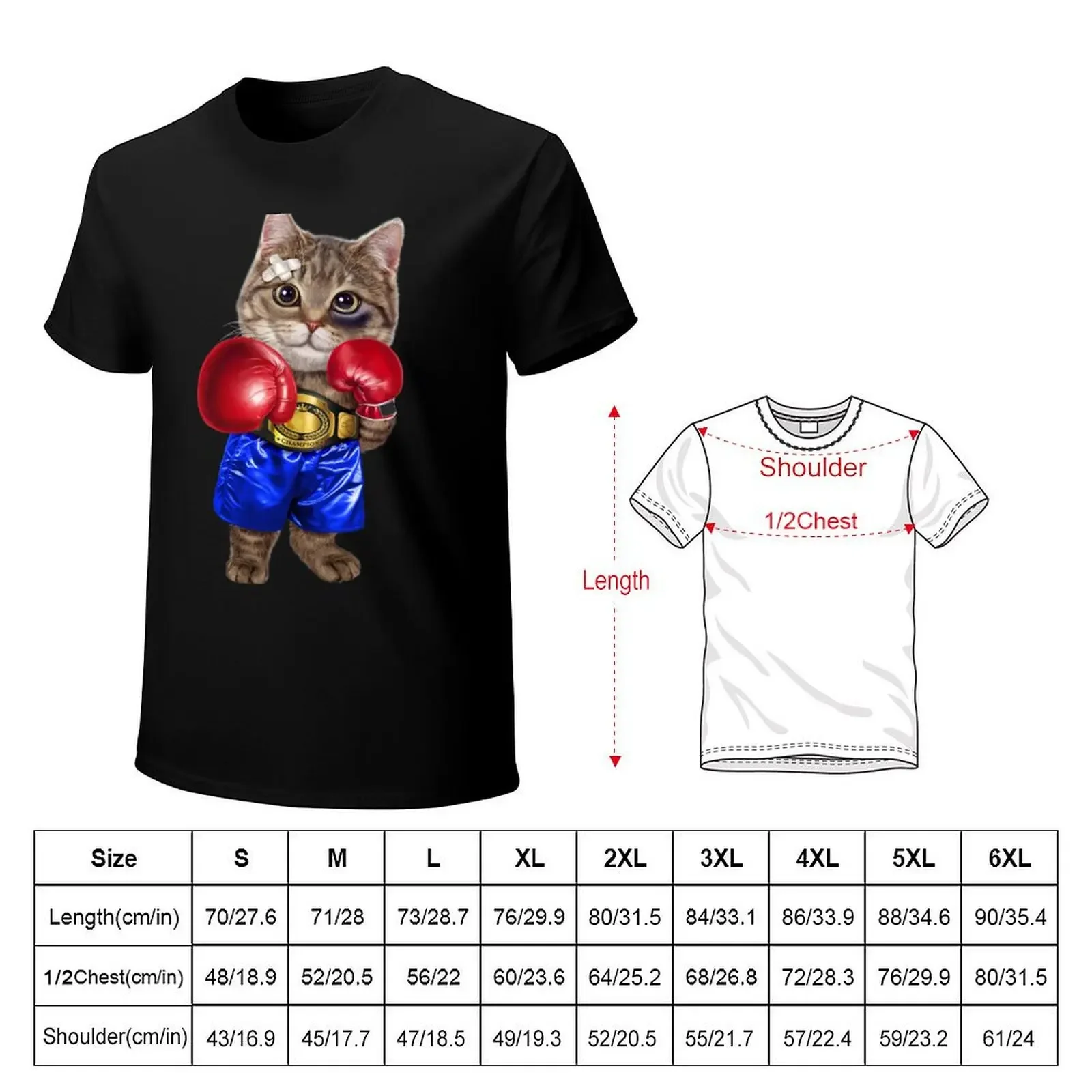 Boxer Tabby Cat as Boxing Champion T-Shirt graphic t shirts designer shirts mens t shirts pack