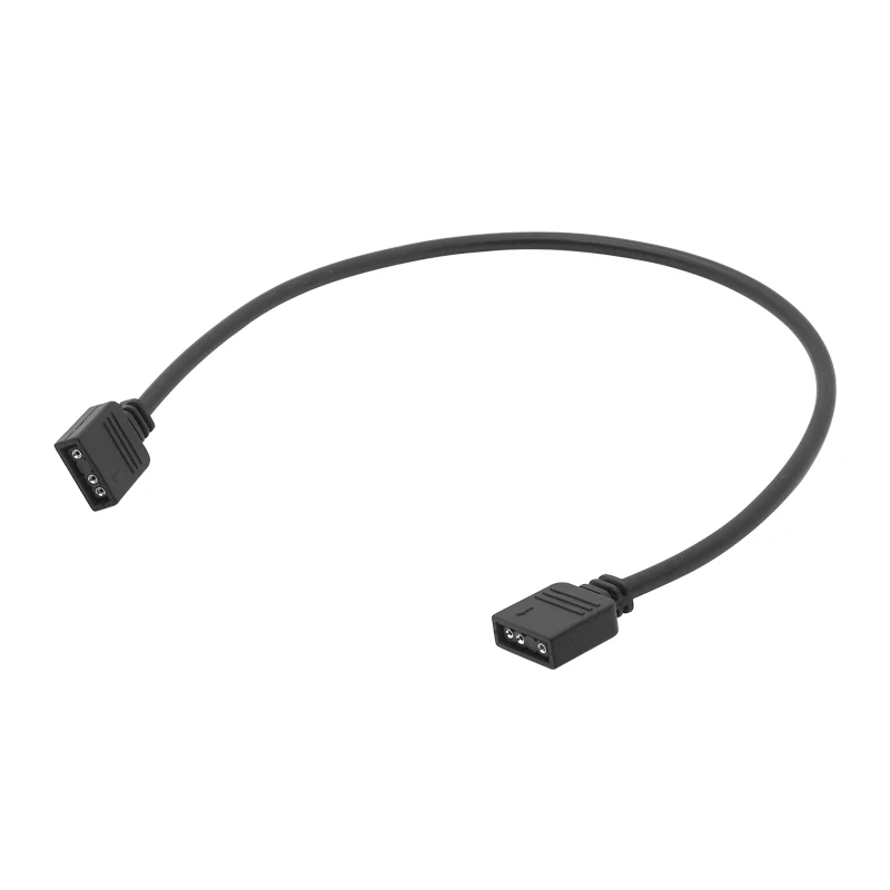 Kabel Pemisah RGB untuk Kabel Ekstensi Antarmuka RGB Motherboard 5V3pin Wanita LED 1 Ke 1 30Cm, 50Cm, 1M