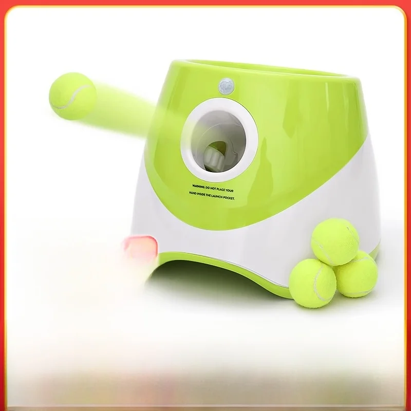

Автоматический теннисный мяч для домашних животных, игрушка для собак, интерактивный развлекательный резиновый мяч для щенков и взрослых собак