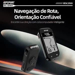 Igpsport-bsc200 computador para bicicleta, computador com gps, velocímetro, velocímetro, sem fio, digital, formiga +, navegação, cronômetro, odômetro, ciclismo 10 principais vendas relógio corrida com gps - №8