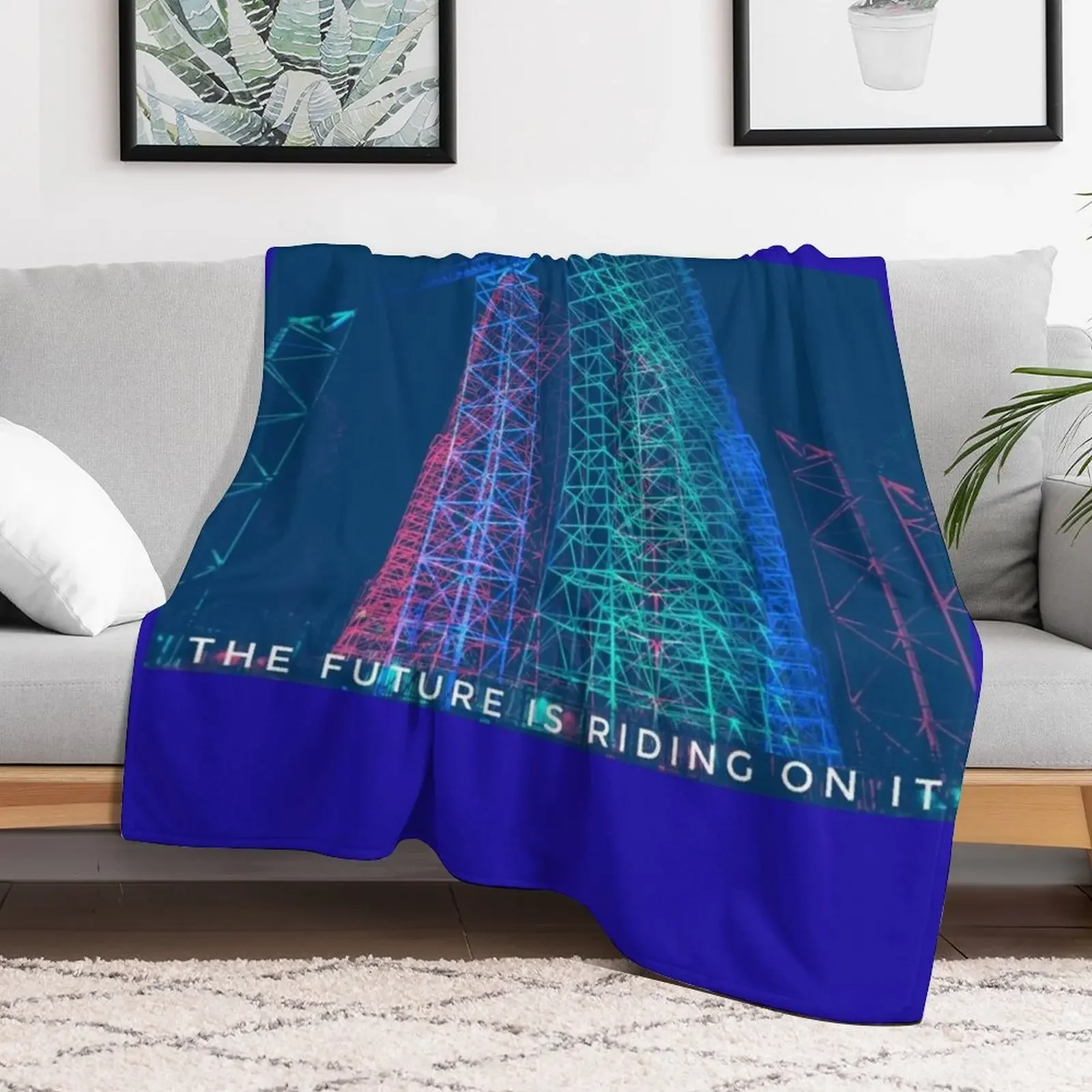 The Future is Riding On It Throw Blanket For Sofa Thin Picnic Blankets