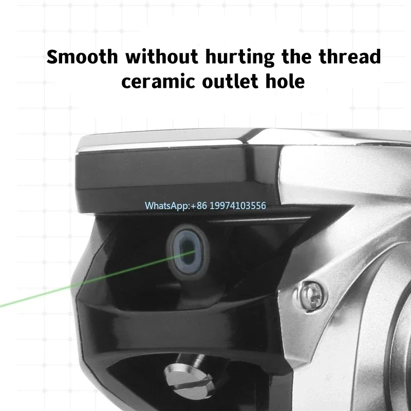 Neue OEM 8.0:1 10kg Drag Power Kalt licht anzeige Magnet bremse  fischen Elektrische Tiefsee-Angel rollen