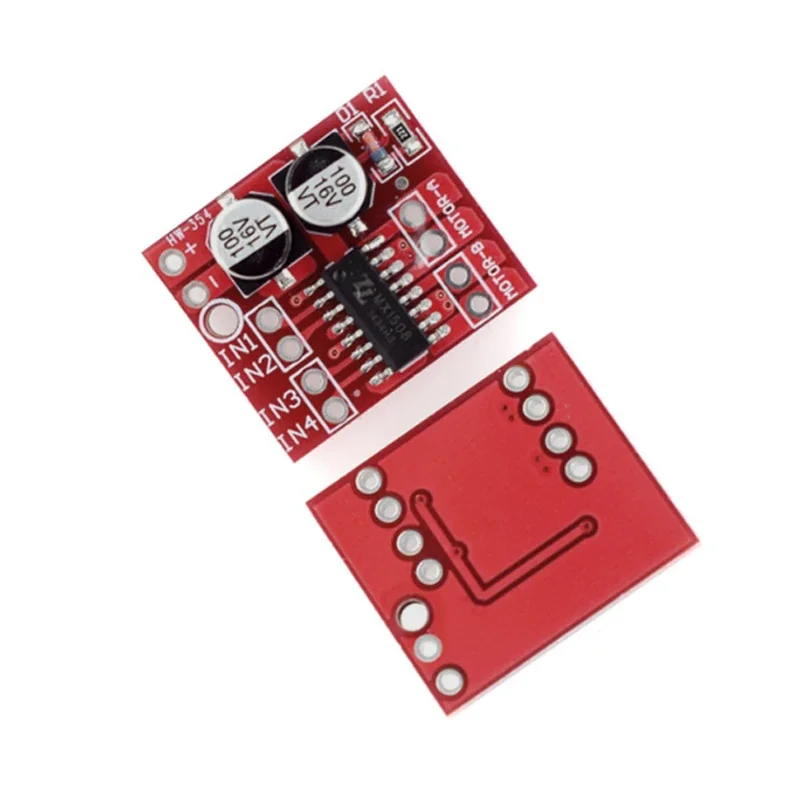 Módulo Driver de Motor Mini Dual H-Bridge L298N, Controlador PWM de Motor de Passo DC de 2 Canais para Carro Inteligente Arduino, Robô, Peltier