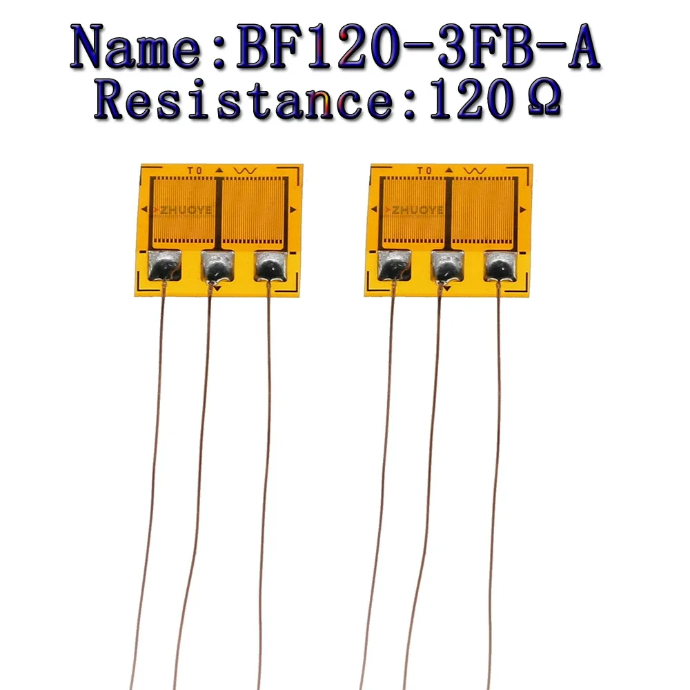 10pcsBF120-3BF-A  Weighing Sensor Foil Type Strain Gauge Half Bridge Type   High-precision 120 Ohm  Resistance Strain Gauges