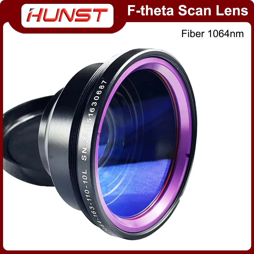 HUNST F-theta Scan Lens Mount M85x1 1064nm Field Lens 50-400mm F80-525mm do części zamiennych do maszyn do znakowania laserem światłowodowym YAG