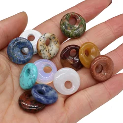 5pcs Natural Turquoises Rose Quartzs Beads Big Hole Loose Beads for Making DIY Jewelry Necklace Gift Size 18mm Hole 5.5mm