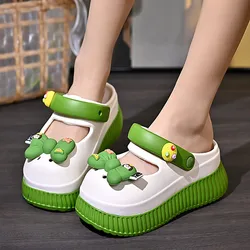 fashion Garden shoes Sandals Women 2024 Summer Waterproof Thick Sole Beach Slides Slippers Woman Soft Eva Slippers Flip-Flops