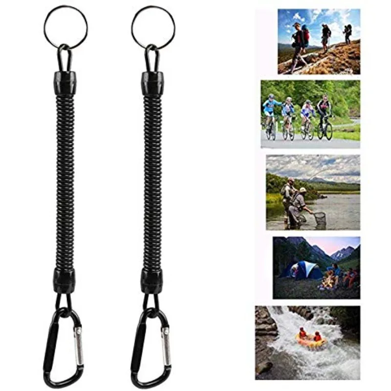 1PC Tactical Retractable Spring Elastic Rope Security Gear Tool Hiking Campin...