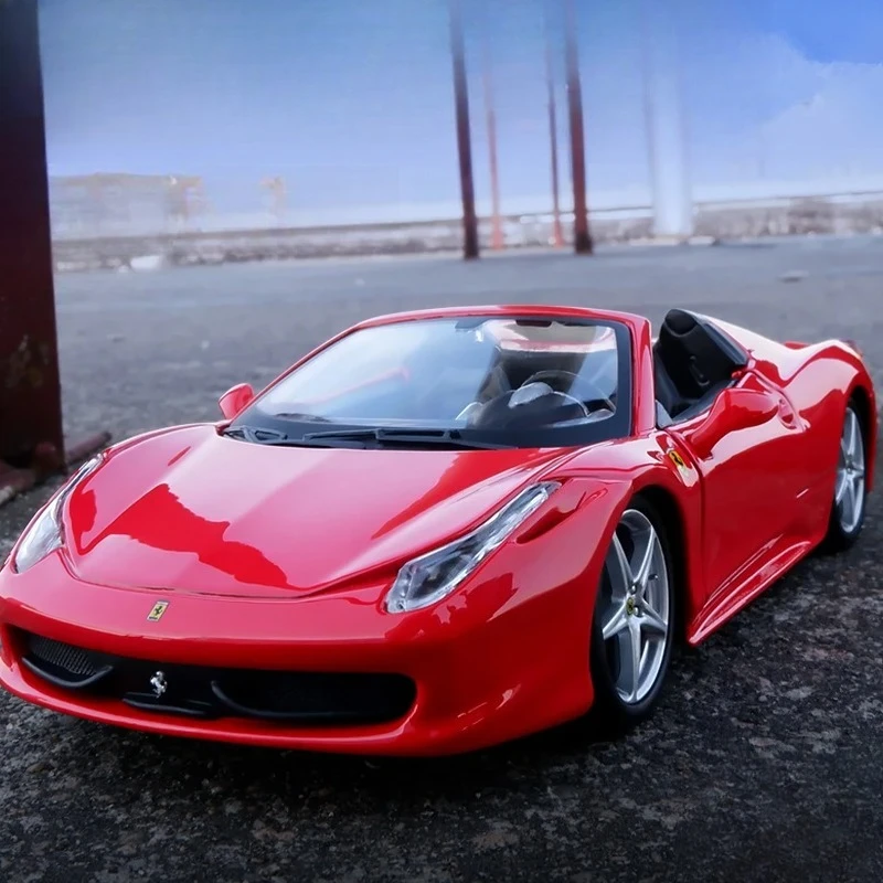

1:24 F 458 Spider Convertible Alloy Sports Car Model Simulation Diecast Toy Metal Vehicle Car Model Collection Gift B692