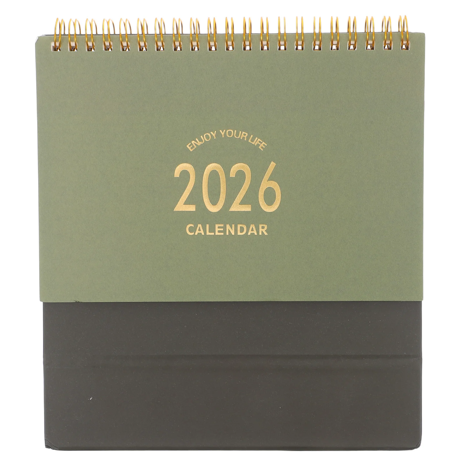

Compact Desk 2025-2026 Standing Flip Desktop Thick Paper Office Home Organizer Small Space-Saving Wall Mountable Planner