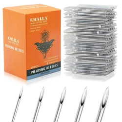 Disposable Sterile Piercing Needles 12G 14G 16G 18G 20G Medical Body Piercing Needle for Navel Nipple Lip Ring Kit Surgical Tool