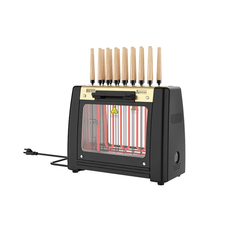 Barbecue Grill Household Automatic Rotating Skewers Machine Smokeless Rotary Electric Grill 220V/1200W Barbecue Grill