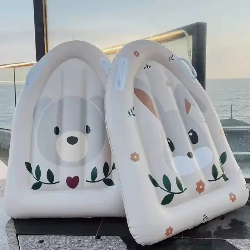 Children's inflatable pontoon boat