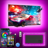 TV Backlight Music Sync Smart Led Strip Lights 50-75 inch Screen App Remote Control RGB Led Lights Game Room Decor Ambient Light