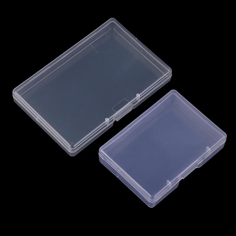 Transparent Plastic Box Rectangular Translucent Packing Box Storage Organizer Case Dustproof Durable Strong Jewelry Container