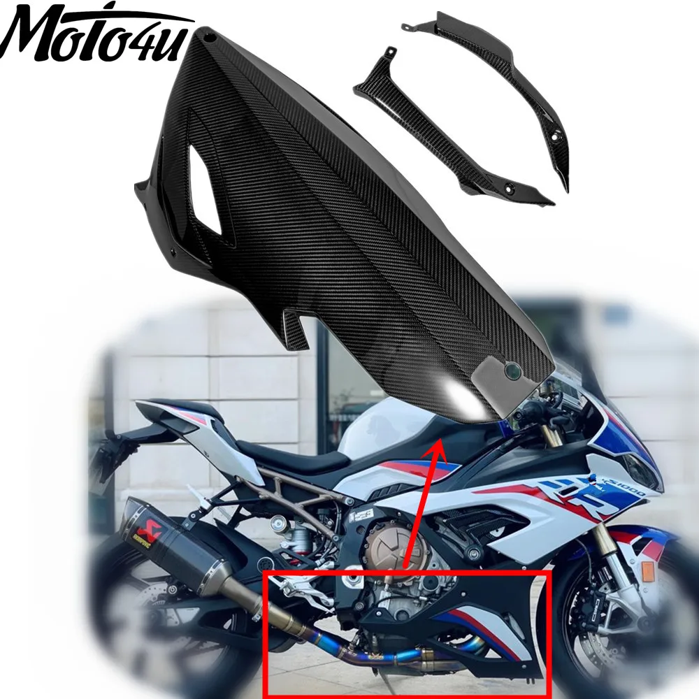 

Carbon Fiber Motorcycle Race Belly Pan Lower Undertray Fairings For BMW S1000RR 2019 2020 2021 2022