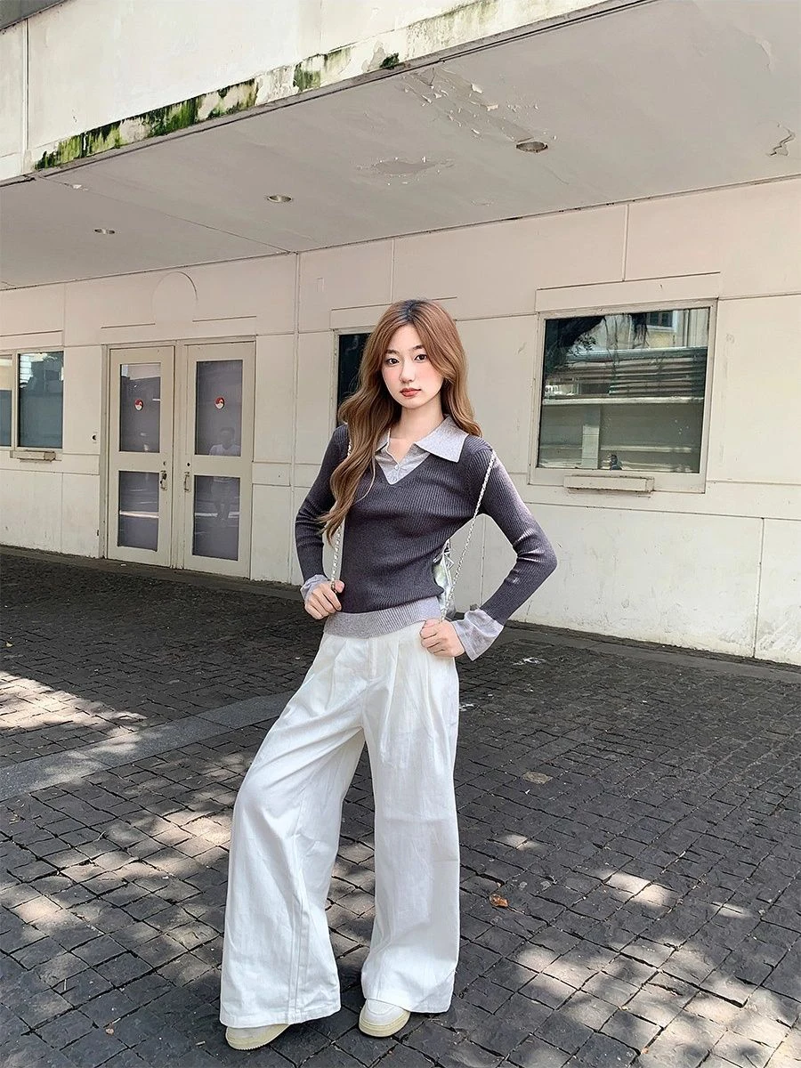 

Цвет Blo Ne, вязаная облегающая основа, женская ранняя осень, красивый топ из качественного материала, повседневная внутренняя одежда