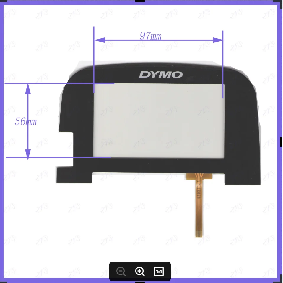 ZhiYuSun  For DYMO KDT3316   4Wire Resistive TouchScreen Panel Digitizer  this is compatible For CAR DVD the AA97*56MM