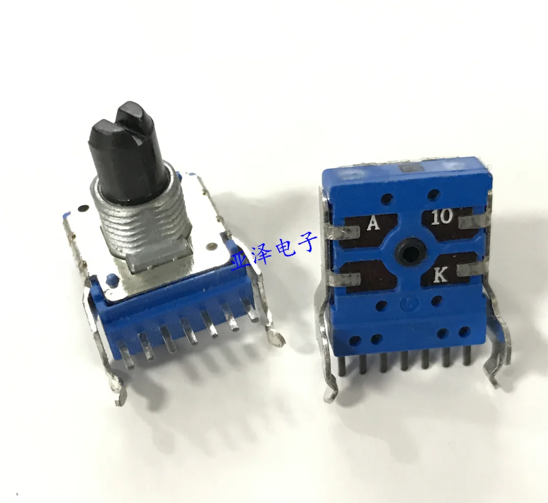 Taiwan RK14 dual amplifier volume potentiometer A10K axis length 12MM 7-pin