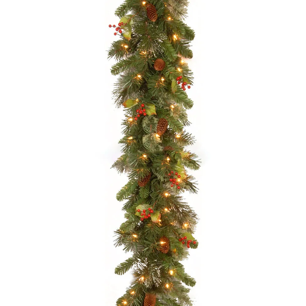 Christmas Red Berry Cane, Encrypted Red Christmas Decoration Cane Door Cane Door Decoration Fireplace Staircase Hanging Decor
