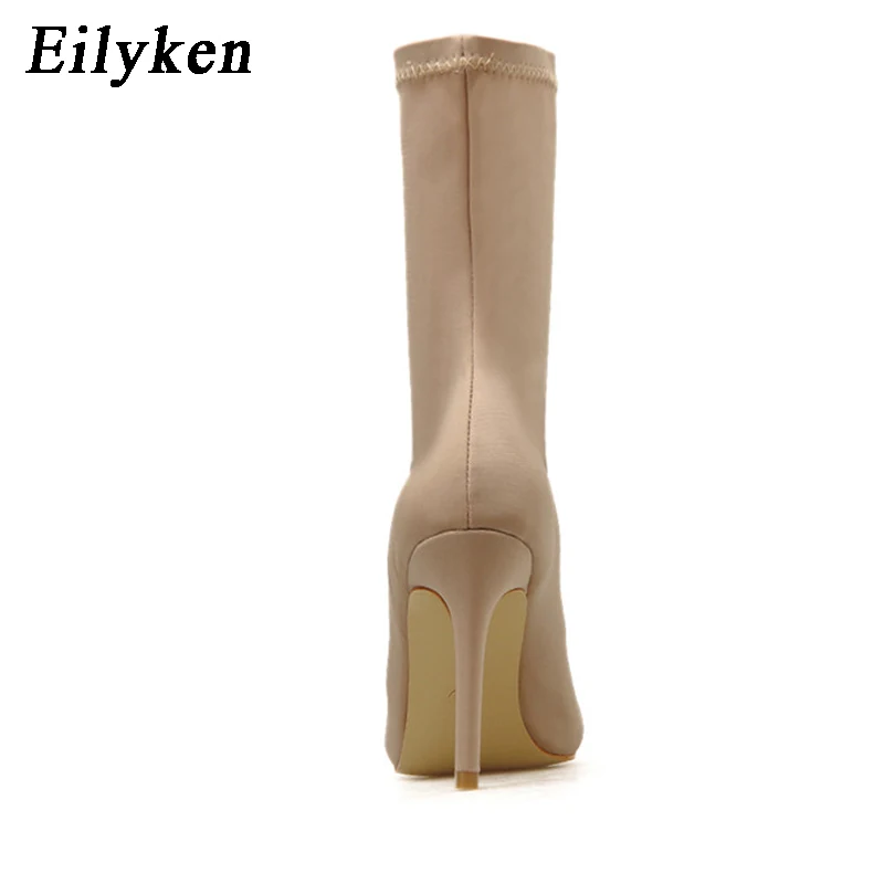 Eilyken Sexy Sock Boots Stretch tacchi alti per le donne primavera autunno moda stivaletti scarpe femminili