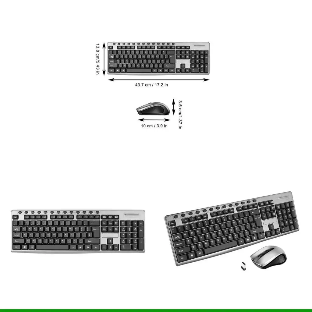 

U55C 104keys Wireless Keyboard and Mouse For Laptop PC Gamer Computer Silent