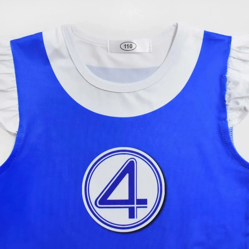 Wiwiwi 123 The Fantastic Four First Steps Girl Halloween فانتازيا فستان بتصميم حالم زي تنكري