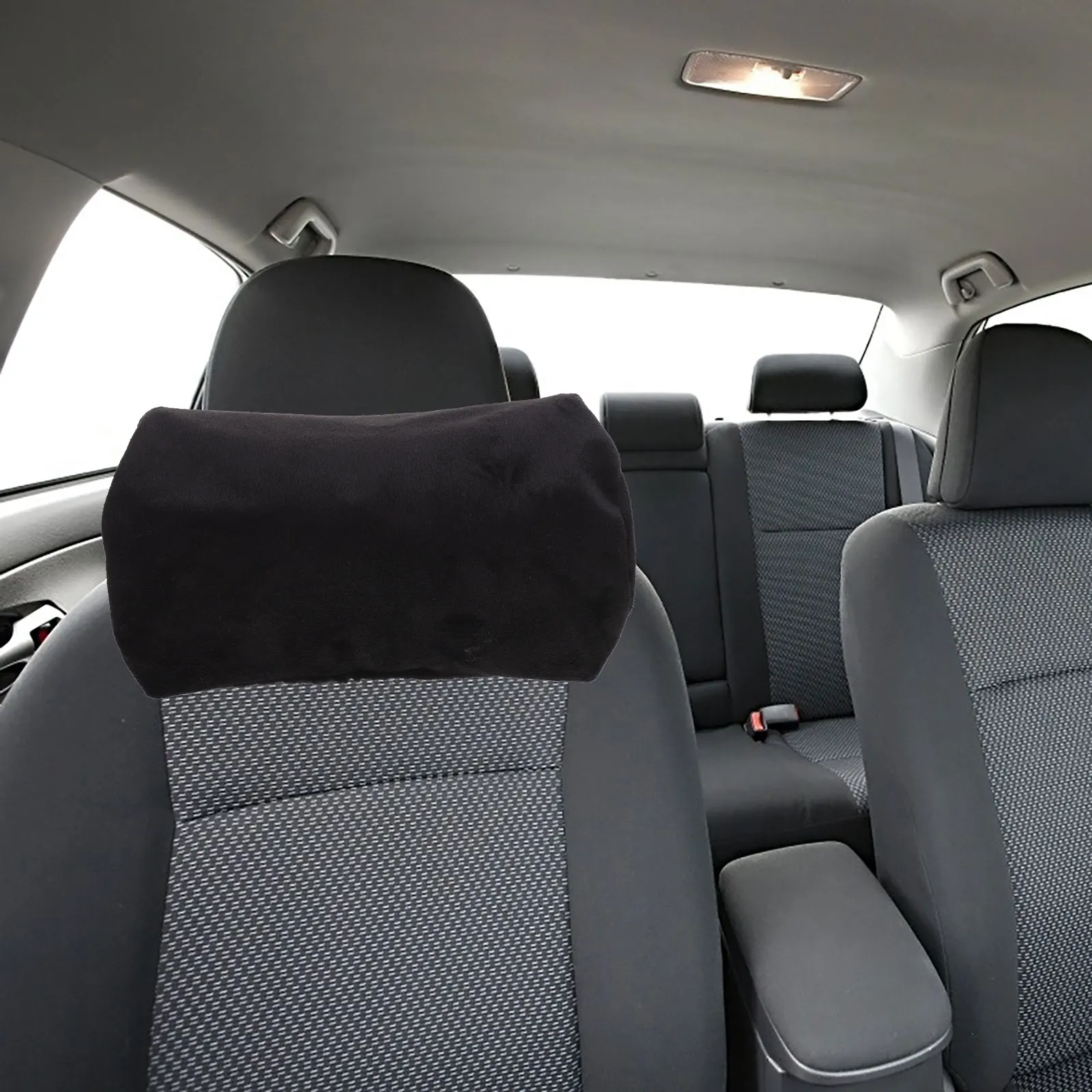

Soft Crystal Car Neck Pillow Cover Cylinder Cushion Case for Vehicle Seat Decor Headrest Travel Accessory pillow cover for car