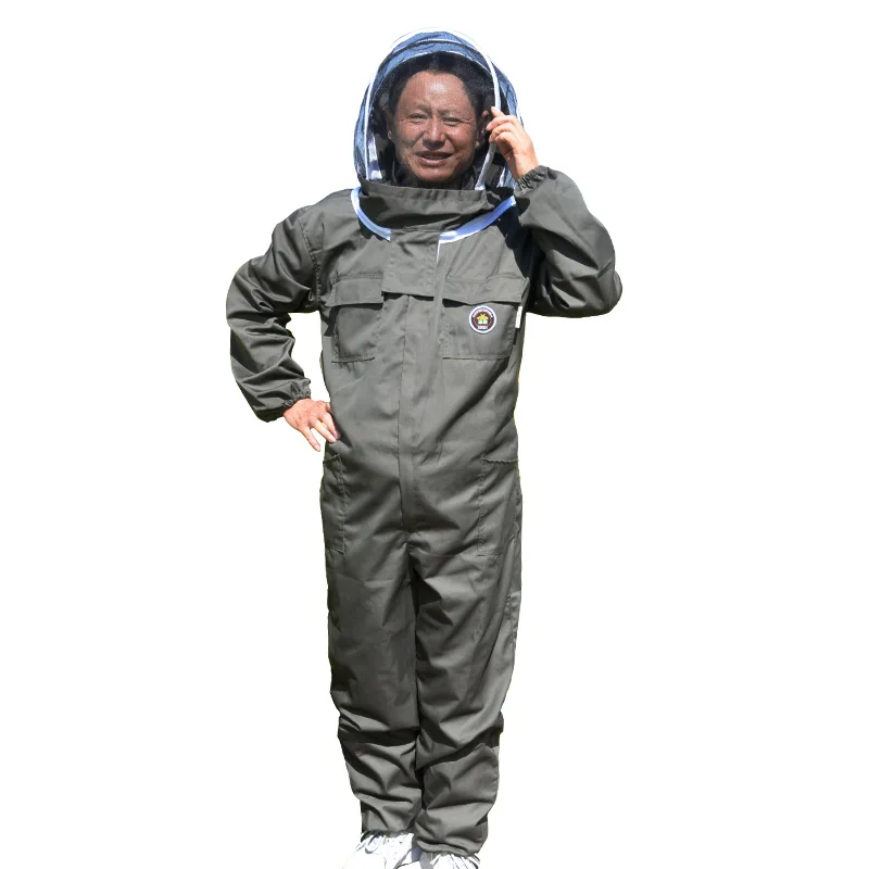 

1set beekeeping suit brown suit for beekeeper ventilation bees beekeeping equipment beekeeping tools