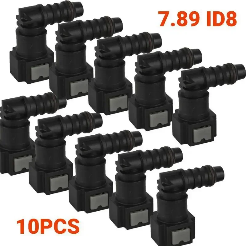 10Pcs Car Quick Release Connector Rubber Fuel Line Hose Coupler 7.89 ID8 Female Auto Fuel Hose Coupler Connect Car Accessories