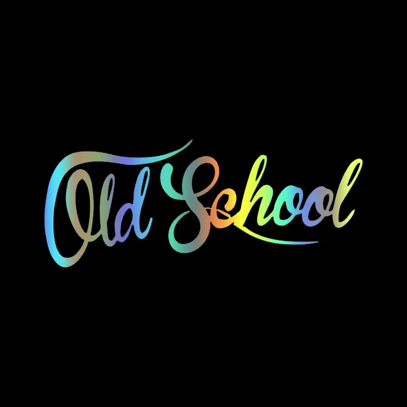 

1PC Old School Funny Vinyl Car Sticker Waterproof Car Decal Stickers On Car Truck Bumper Rear Window Laptop 20x8cm