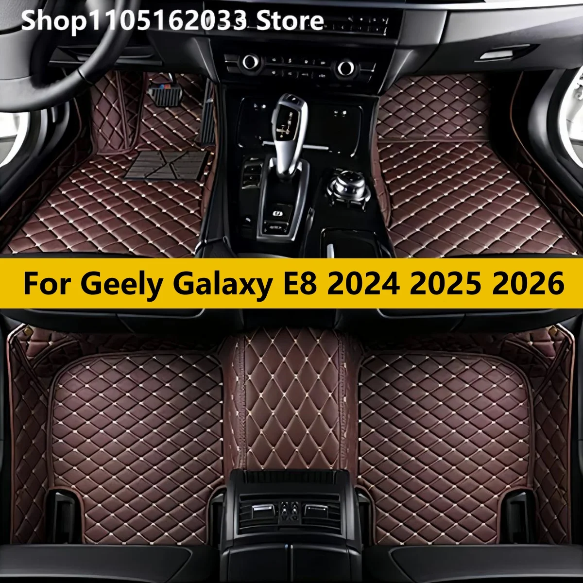 

Автомобильные коврики на заказ, подходят для Geely Galaxy E8 2024 2025 2026, кожаные аксессуары, подушечки, автомобильные ковры для ног, полный комплект ковриков