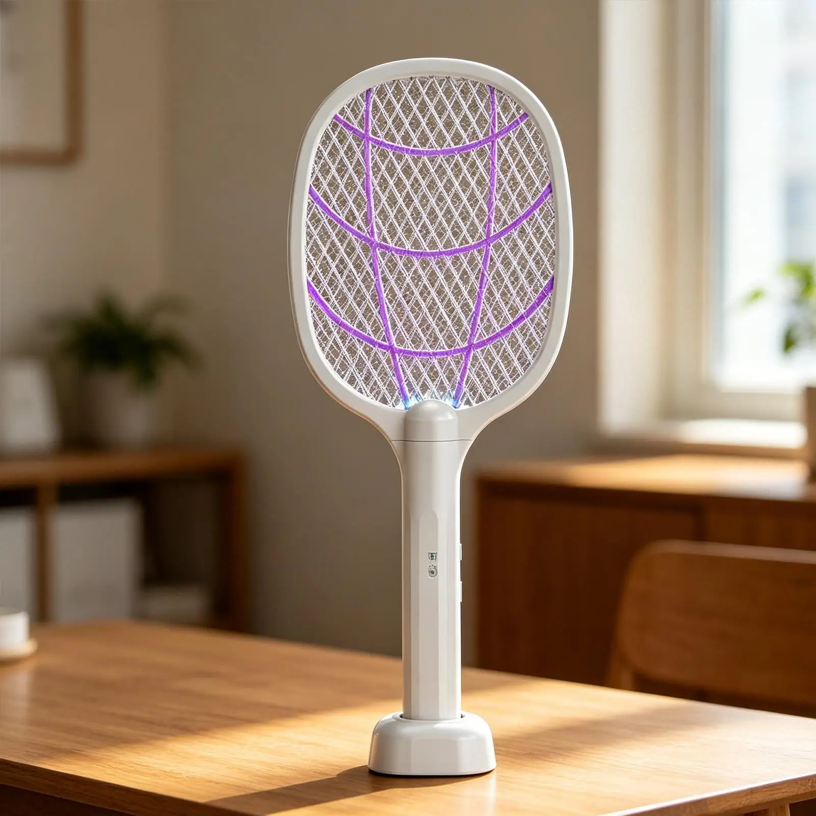 USB Charging Fly Zapper Racket,500mAh Small Insect Trapper Tool,For Home Garden Camping Picnic And Apartment Daily Use