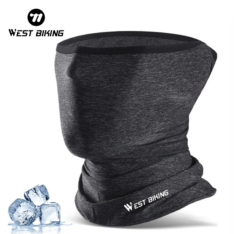 WEST BIKING Cycling Headwear Summer Men Anti-Sweat Breathable Bicycle Face Cover Running Bike Bandana Sports Scarf Headband