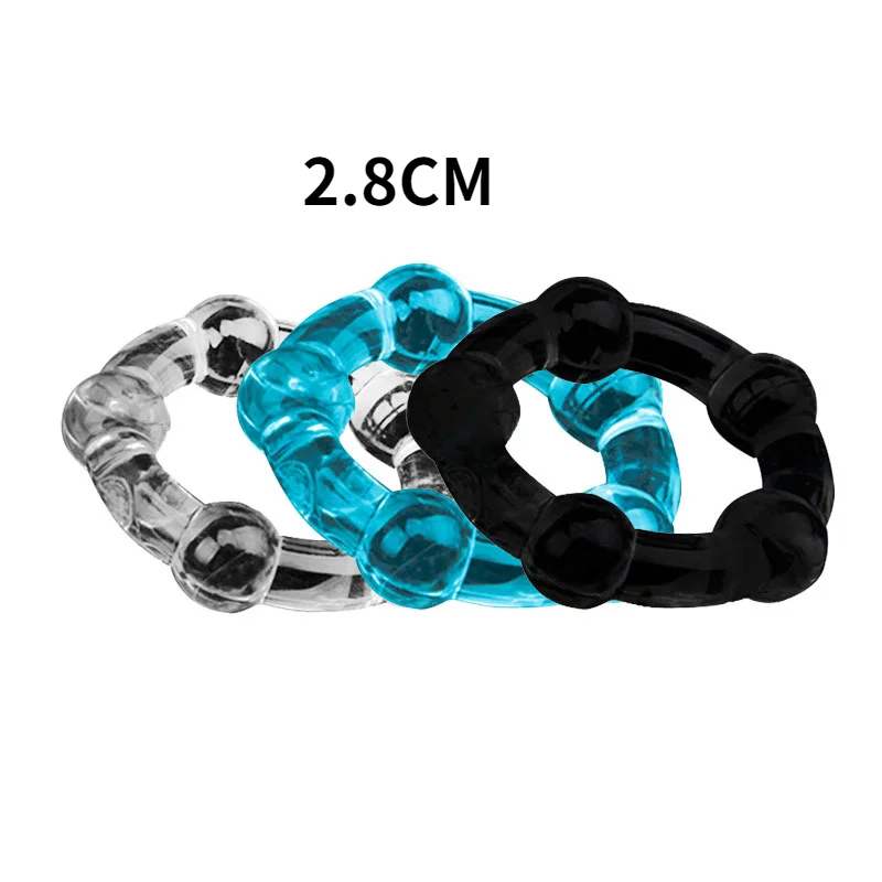 Reusable Penis Ring Silicone Male Delay Ejaculation Cock Rings Sex Toys for Men Time Lasting Scrotum Penis Sleeve Adult Toy Shop