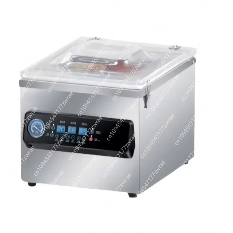 Desktop Commercial Electric Semi-Automatic 220V Vacuum Packaging Machine for Food Freshness Dry and Wet Sealing Small Size