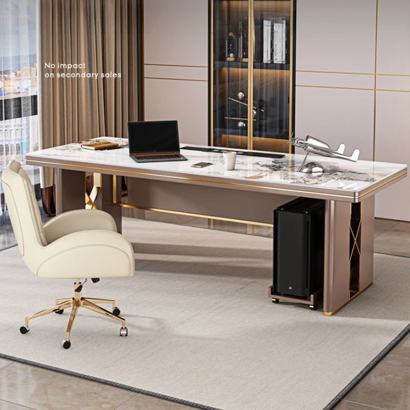 Rock Plate Italian Office Desks Boss Modern Simple Domestic Study Design Large Office Desks Escritorios Work Furniture QF50OD