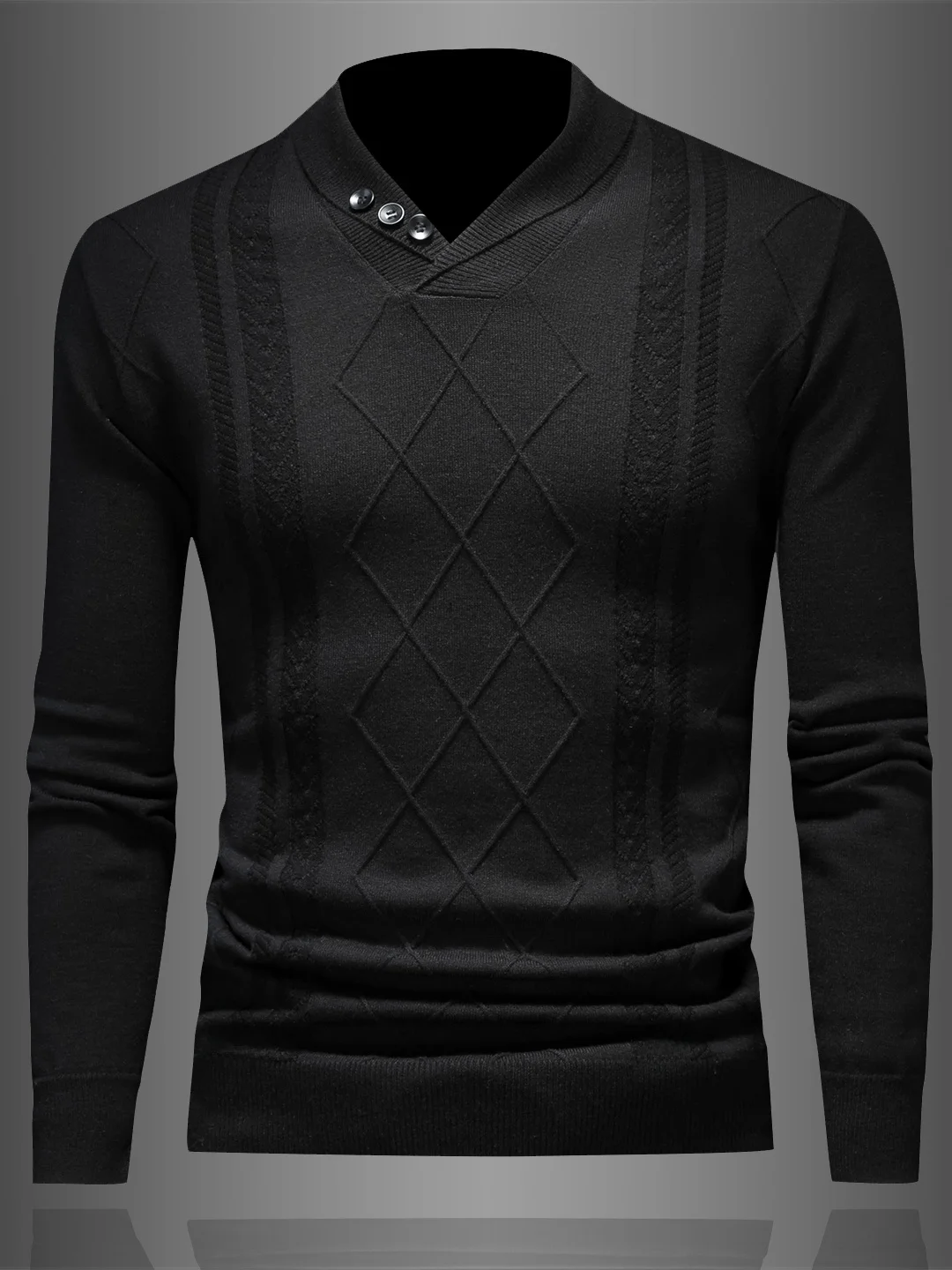 

Warm Wool Knit V-Ne Sweater Men's Winter New Sle Casual Inner Wear Base Layer Faionable Youthful Commute Suitable