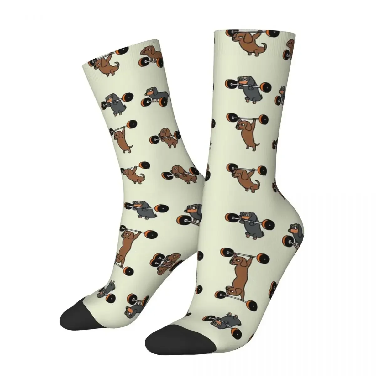 

Lifting Dachshund Socks Harajuku High Quality Stockings All Season Long Socks Accessories for Unisex Birthday Present