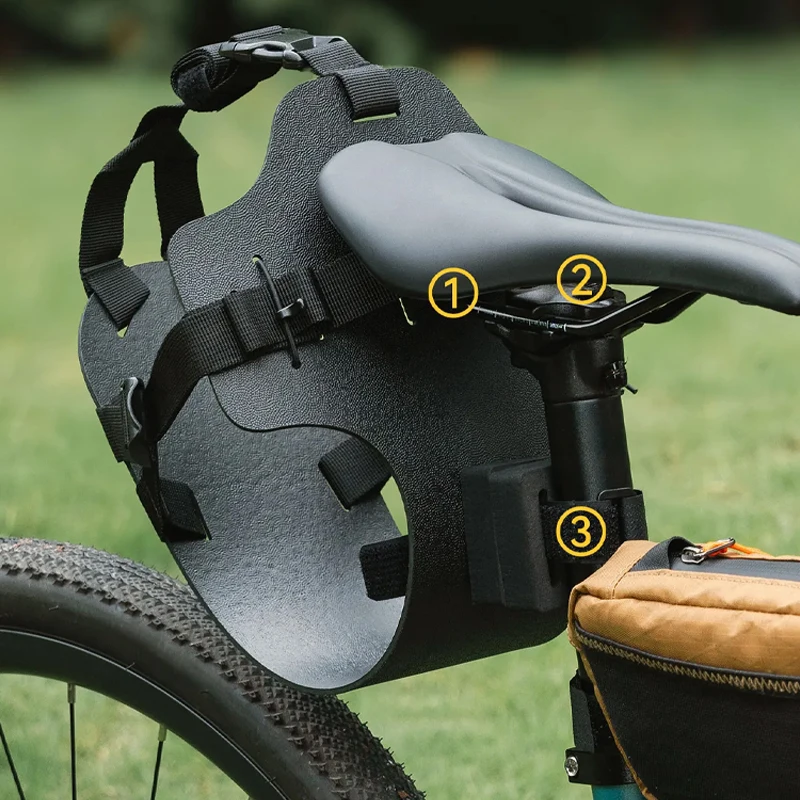 Bicycles Saddle Tail Bag Stabilizer Bracket Adjustable Bike Saddlebag Tail Bag Carrier for Road Mountain & Touring Bikes